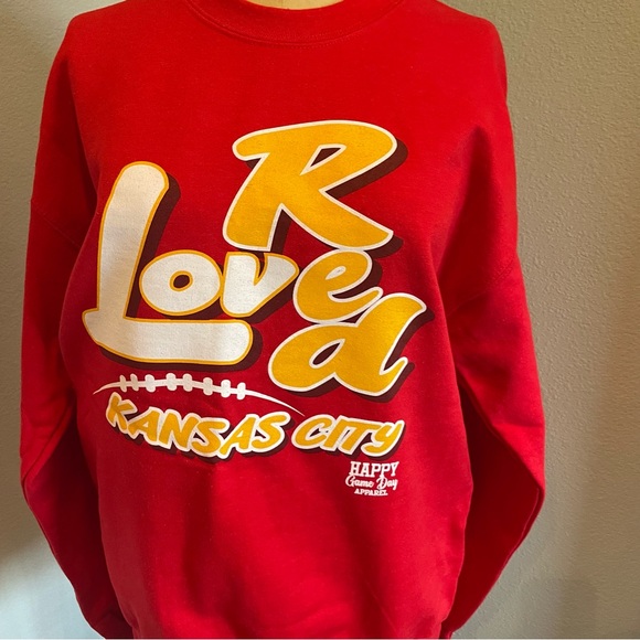 KC Chiefs- NWOT SZ M Red Sweater - Picture 2 of 4